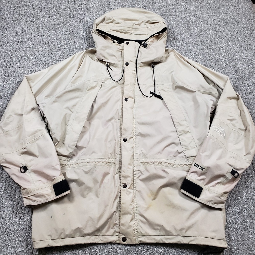 Vintage North Face Jacket  Jacket Mens XL Tan Mountain Light Parka Hiking